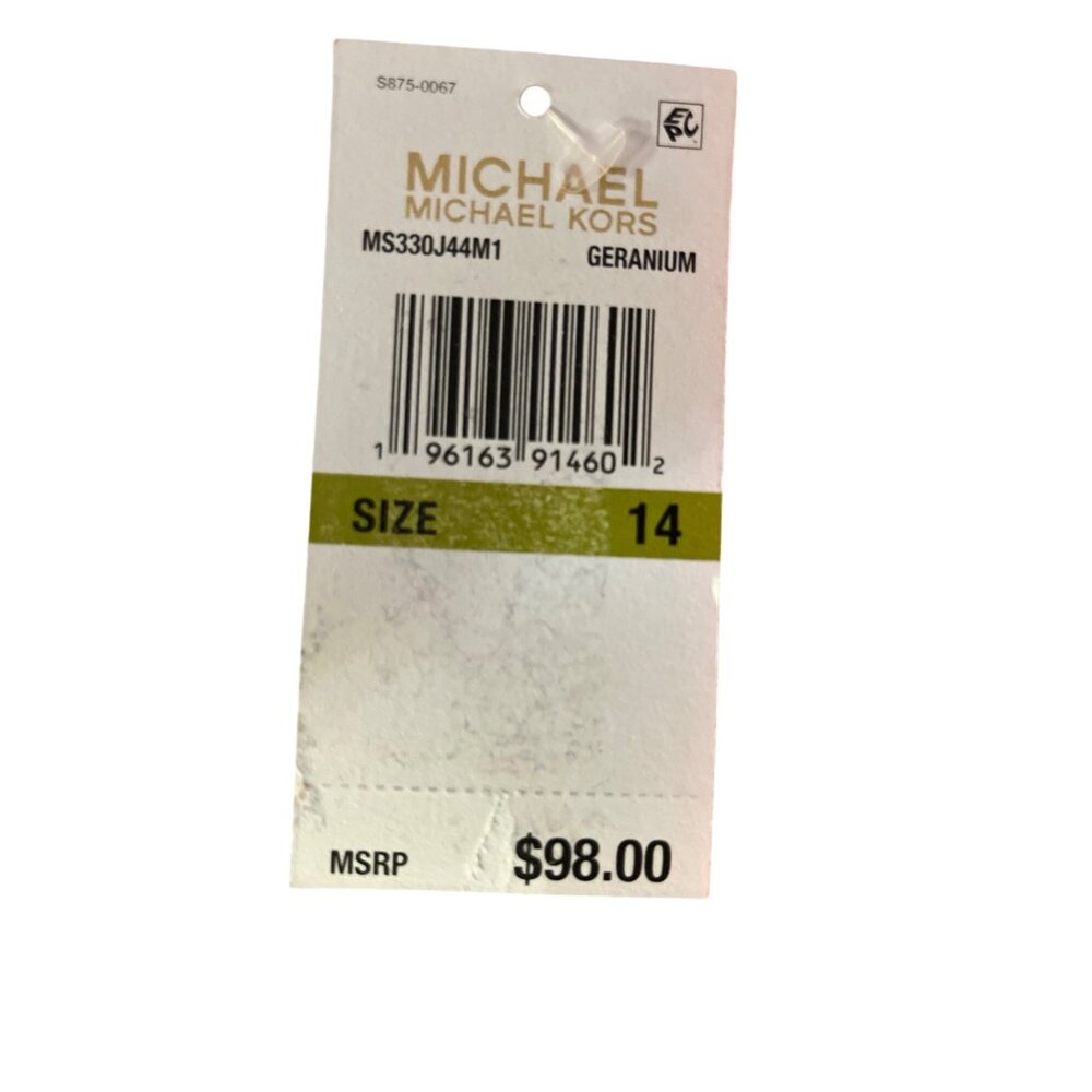 Michael Michael Kors Shorts Womens 14 NEW Geranium - Picture 7 of 16